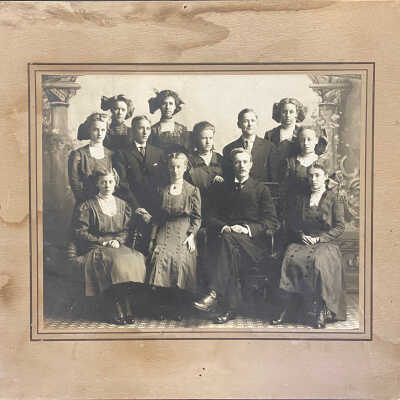 1909 Confirmation with Minnie Sorum and Eveline Swenson