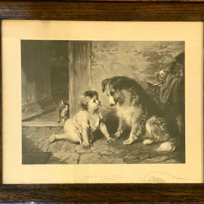 “Can’t You Talk?” Print by George Augustus Holmes