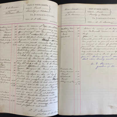 1900-01 Justice Court of Caledonia Township