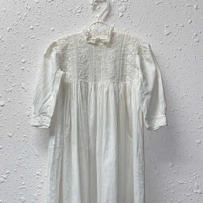 White Cotton Baby Dress