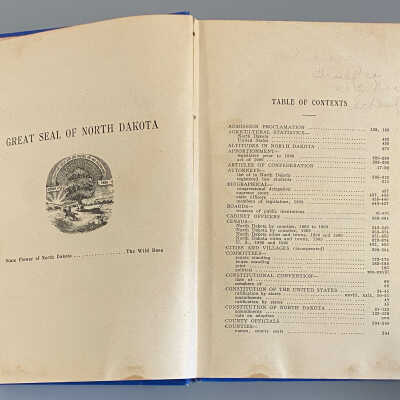 1909 North Dakota Blue Book