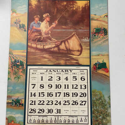 1940 Oliver Farm Machinery Calendar
