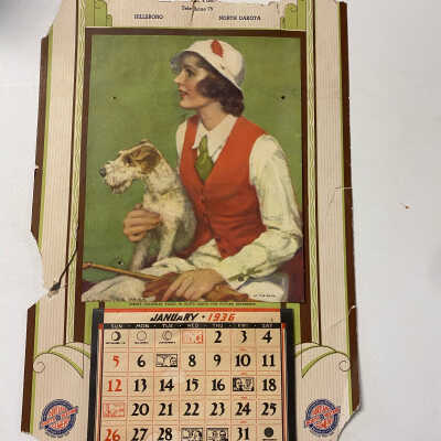 1936 Thompson Yards, Inc. Calendar