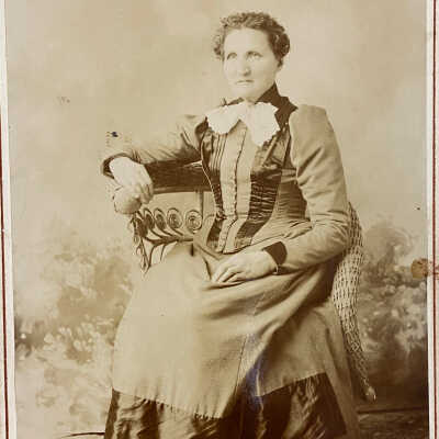 Unknown woman in chair