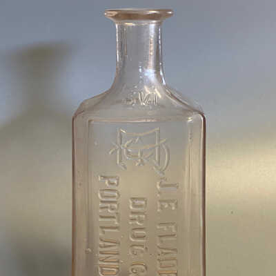 Medicine Bottle - J.E. Fladeland, Druggist, Portland, ND