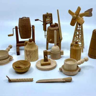 Wood Miniature Set