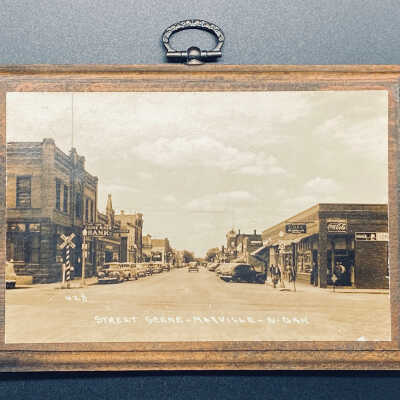Street Scene of Mayville, ND 1930-40s