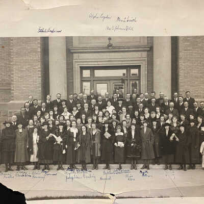 Group on Courthouse Steps