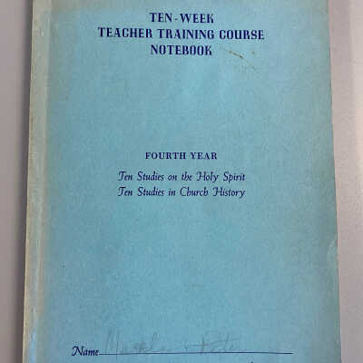 Ten-Week Teacher Training Course Notebook