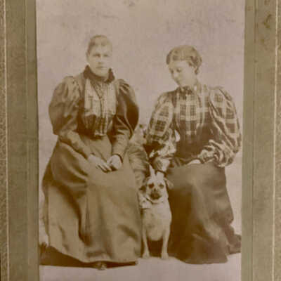 Cora Shuler, Margaret Leach & Wrinkles (the dog)