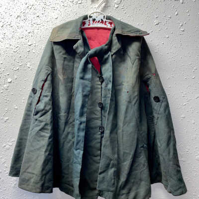 Child’s Dark Green and Red Cape