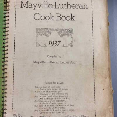 Mayville Lutheran Cookbook - 1937