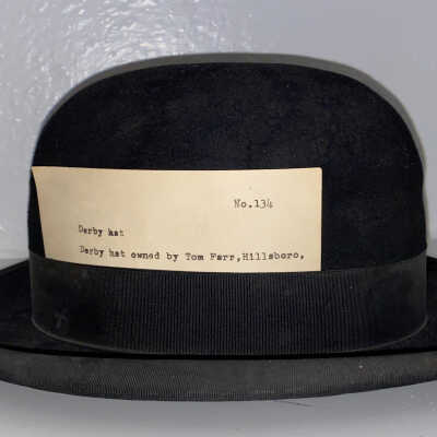 Black Felt Derby Hat