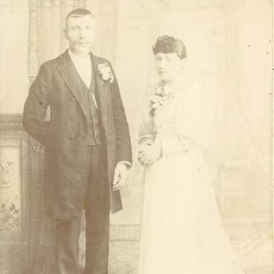 1893 Wedding Photo of Iver L. & Jonetta (Thorstad) Malley