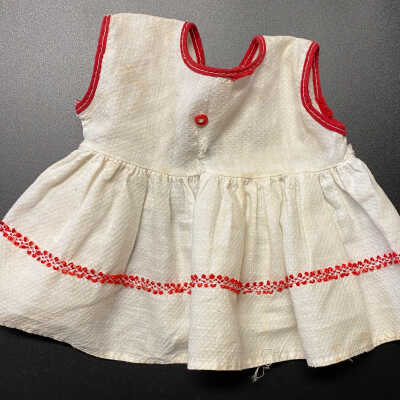 White and Red Doll Dress