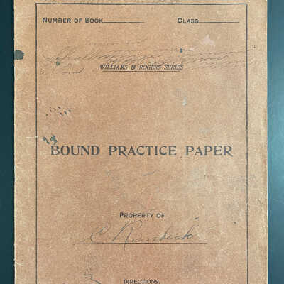 Bruflat Academy, Portland, ND Grade Books of Clarence Runbeck