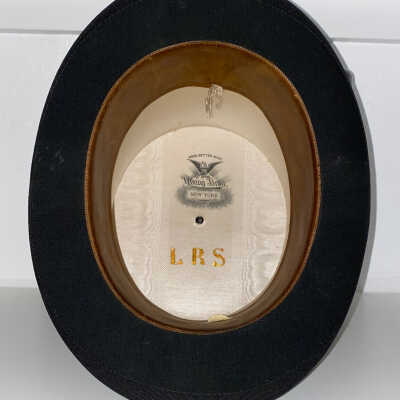 Lynn Redmon Sarles Sr.  - Beaver Top Hat worn on his wedding day in 1914