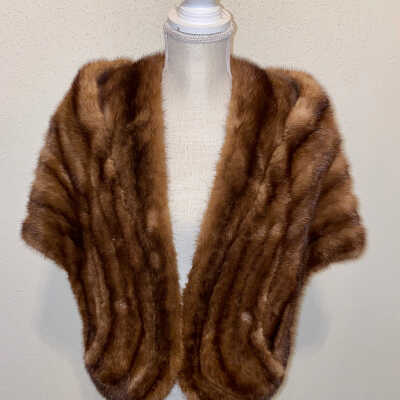 Mink Stole With Pockets
