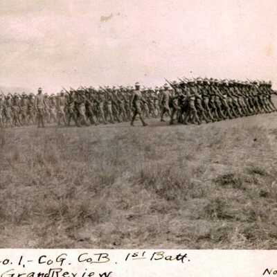 Companies L., I., G., & B., First Battalion Marching in Grand Review - November 25, 1916