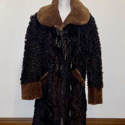 Man’s Buffalo Hide Coat Used by John Sundby in the early 1900's to 1920
