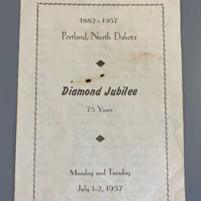Portland, ND Diamond Jubilee 1882-1957