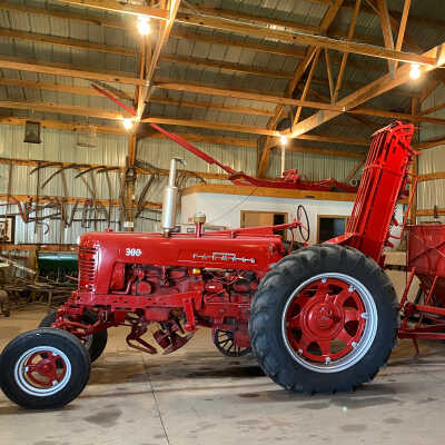 300 Farmall Tractor and Single Row Beet Lifter