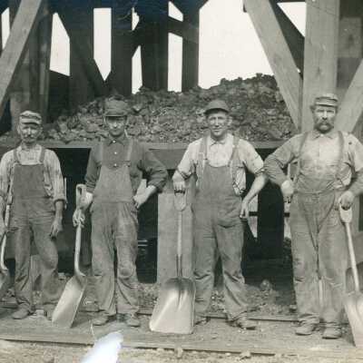 Loading Coal into Coal Railroad Cars
