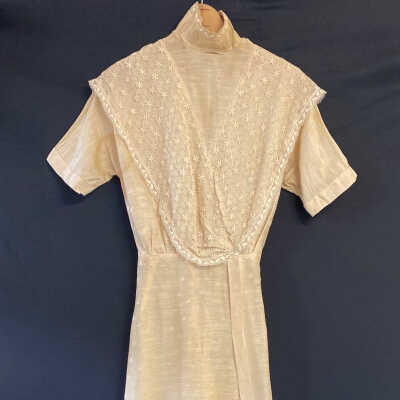 1912 Wedding Dress worn by Mrs. Lawrence (Hilda Hansen) Melsby