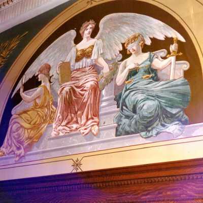 Painting in the courtroom. APH X 34