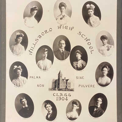 Hillsboro HS 1904 Graduation Class of 1904