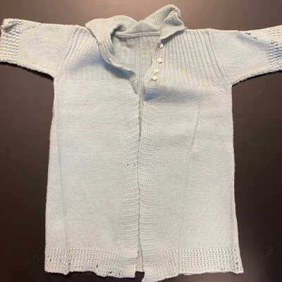 Early 1940's Blue Sweater worn by Gloria (Mrs. Ronald) Porter