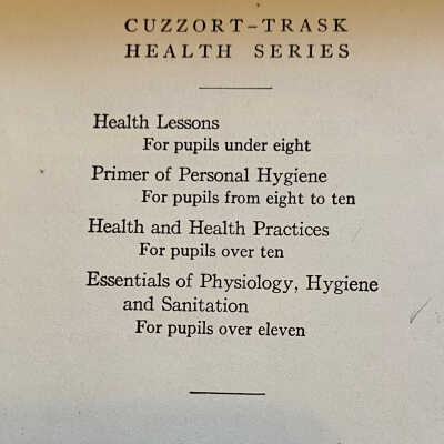 Primer of Personal Hygiene - School Book
