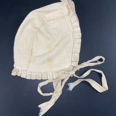 Cream Color Corduroy Baby Hat