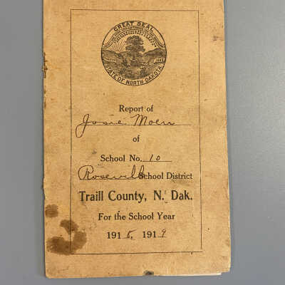 1919 Josie Moen Report Card
