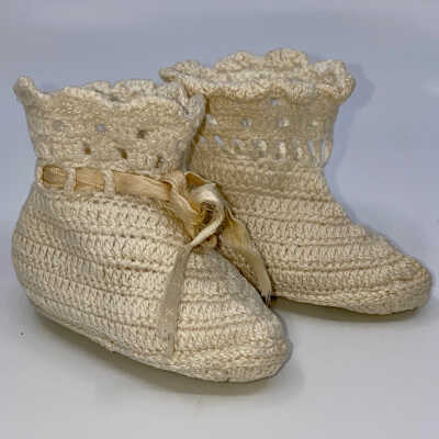 Crocheted Baby Booties