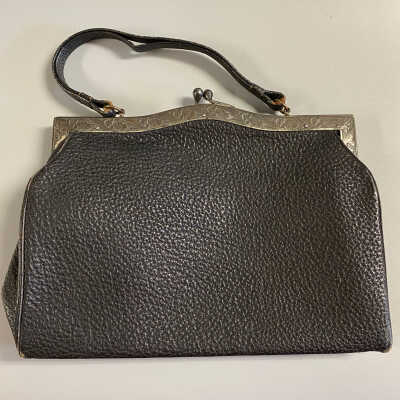 Black Leather Bag and Coin Purse
