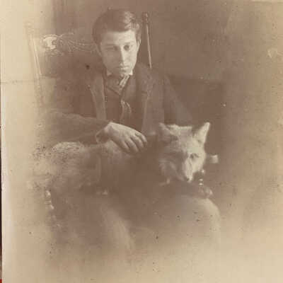 Clarence Stout with fox