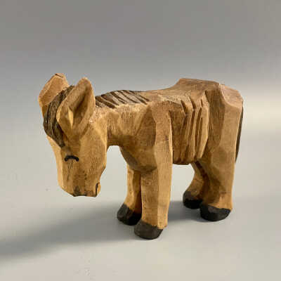 Wooden Carved Donkey