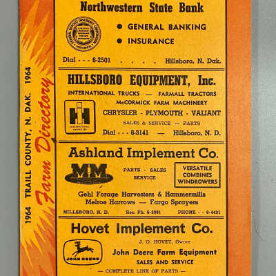 1964 - Traill County Phone Directory