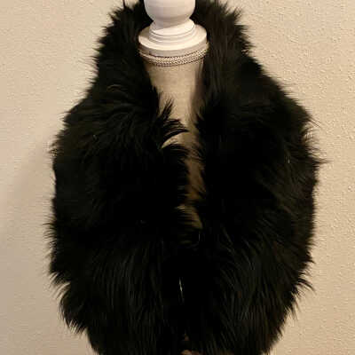 Black Fur Shawl