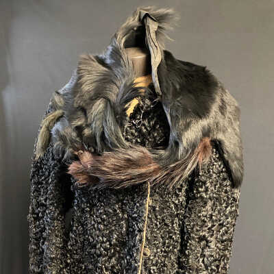 Johanna Stanley's 1940's Black Fur Coat