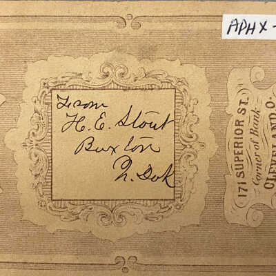 Postcard - from H.E. Stout, Buxton, ND