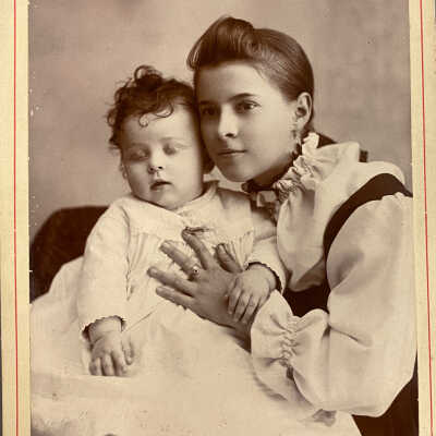 Unknown Girl and Baby