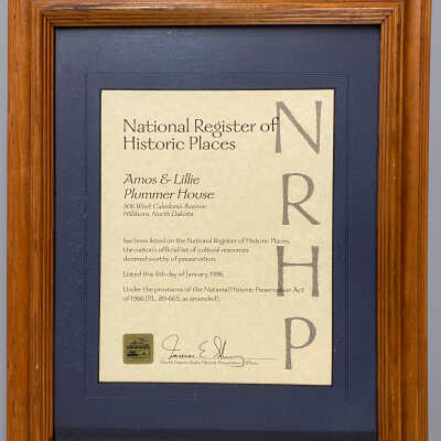 National Register of Historic Places Plaque