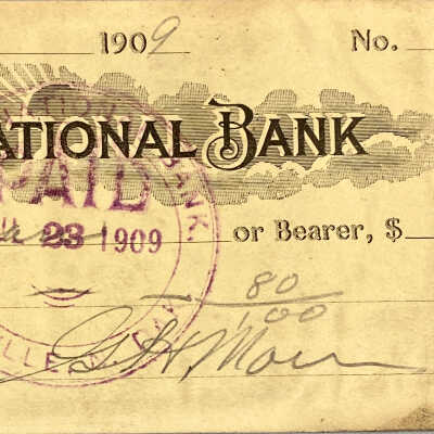 Gilbert Moen - Bank and Business Receipts
