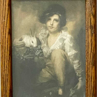 "Boy and Rabbit" Print by Sir Henry Raeburn