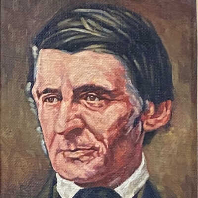 Oil Painting of Ralph Waldo Emerson by John Pederson, Jr.