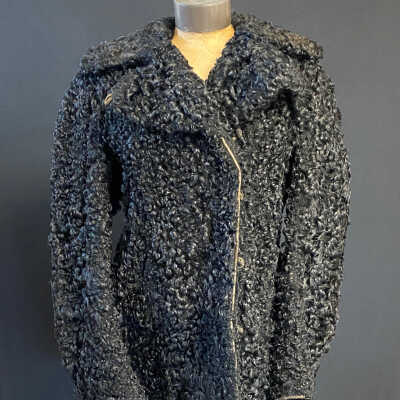 Johanna Stanly's 1940's Black Fur Coat