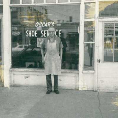 Oscar Nelson - Oscar's Shoe Service, Hillsboro, ND