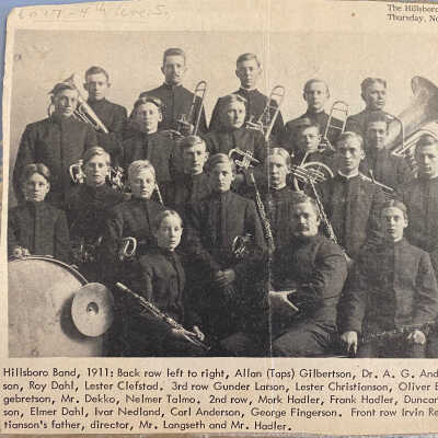 1911 Hillsboro Band